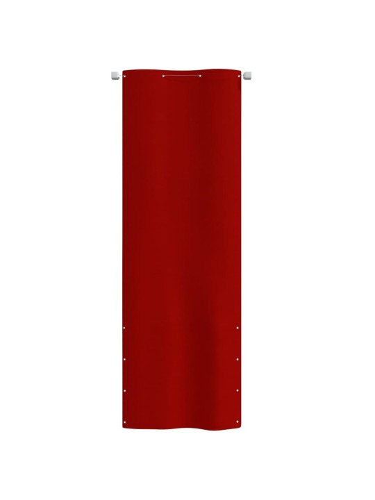 Balkona aizslietnis, 80x240 cm, sarkans oksforda audums