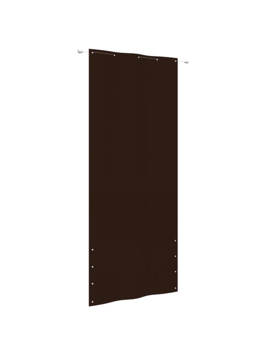 Balkona aizslietnis, 100x240 cm, brūns oksforda audums