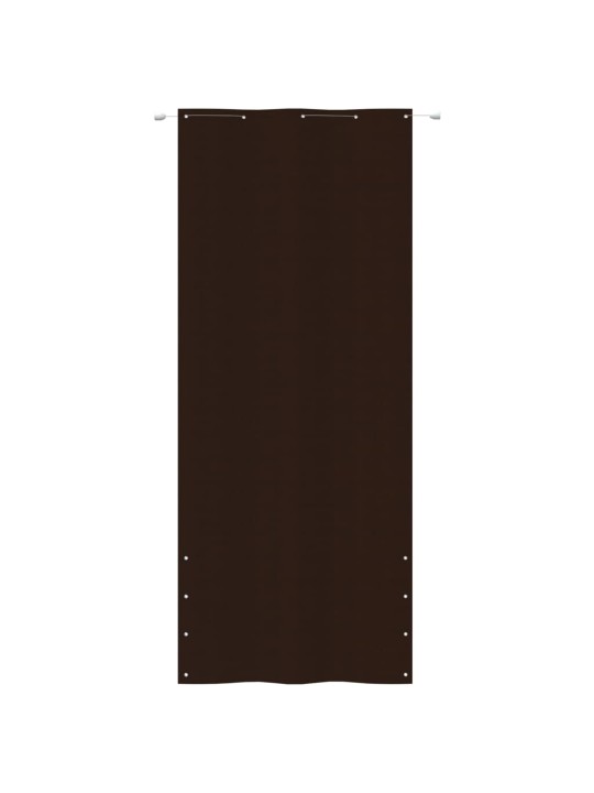 Balkona aizslietnis, 100x240 cm, brūns oksforda audums