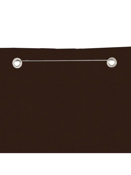 Balkona aizslietnis, 100x240 cm, brūns oksforda audums