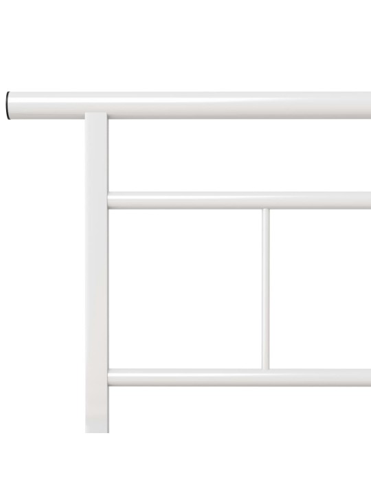 Gultas rāmis, balts metāls, 100x200 cm