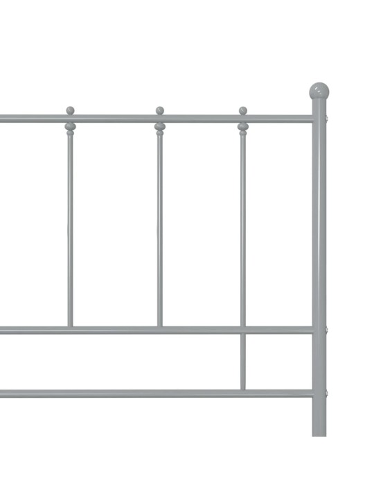 Gultas rāmis, pelēks metāls, 100x200 cm