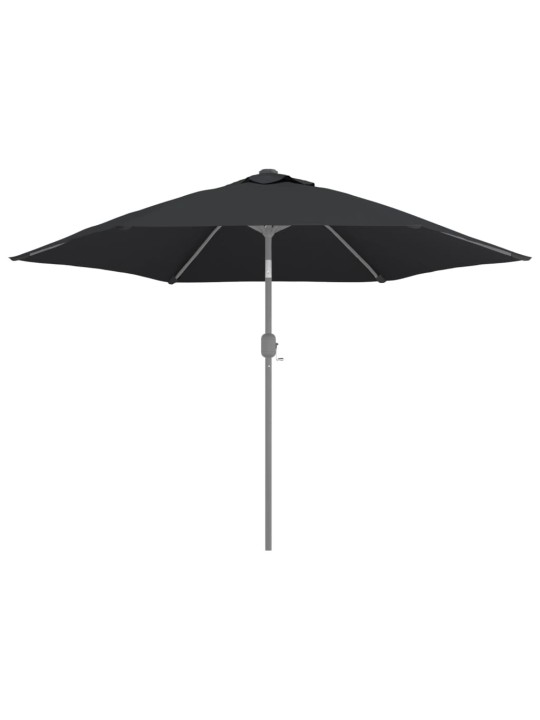 Saulessarga rezerves audums, melns, 300 cm