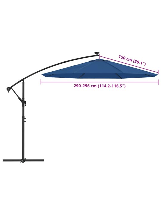 Saulessarga rezerves audums, debeszils, 300 cm
