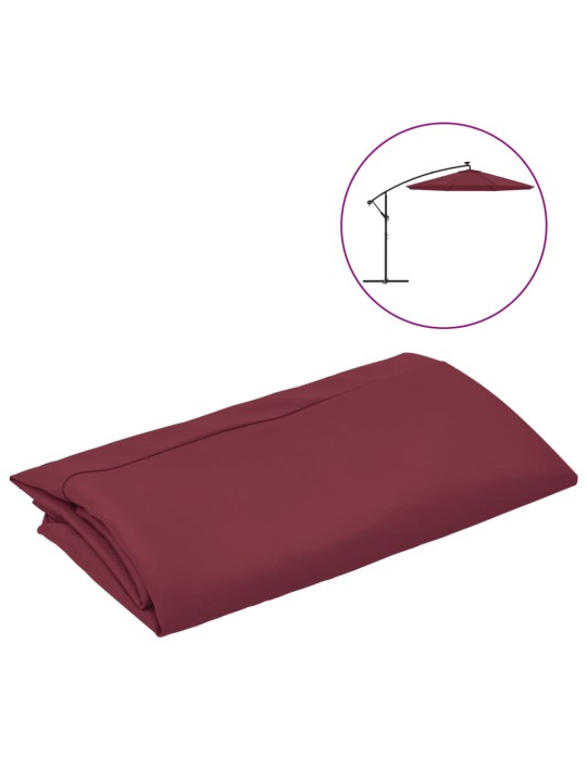 Saulessarga rezerves audums, bordo sarkans, 300 cm