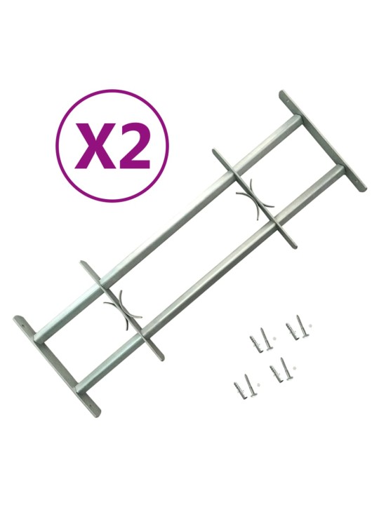 Regulējamas logu drošības restes, 2 gab., 700-1050 mm