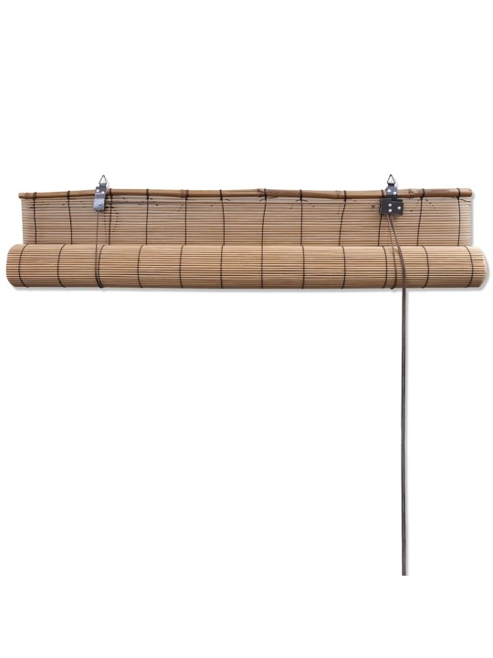 Ruļļu žalūzijas, 2 gab., brūns bambuss, 150x220 cm