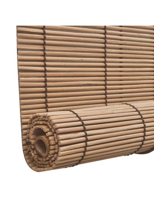 Ruļļu žalūzijas, 2 gab., brūns bambuss, 150x220 cm