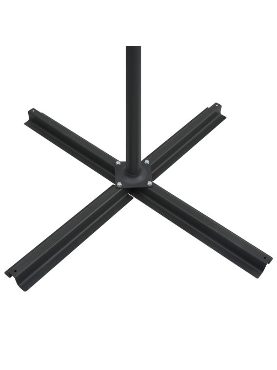 Saulessargs ar led gaismām, 250x250 cm, bordo sarkans