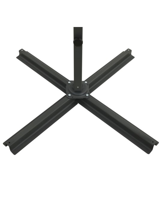 Saulessargs ar kātu un led gaismām, 250 cm, zaļš