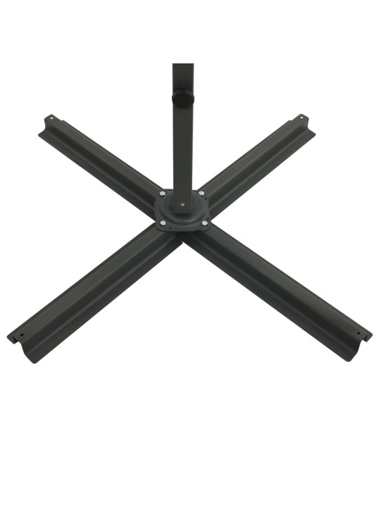 Saulessargs ar kātu un led gaismām, 300 cm, zaļš