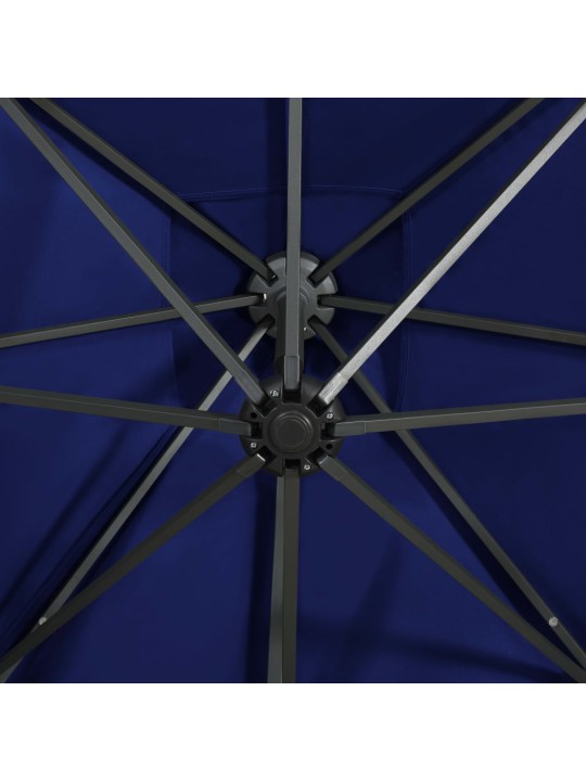 Saulessargs ar kātu un led gaismām, 300 cm, debeszils