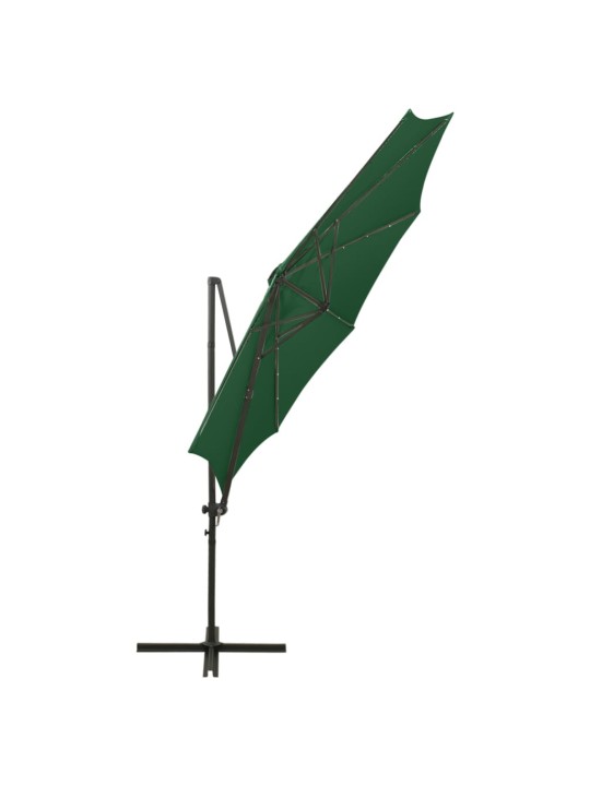 Saulessargs ar kātu un led gaismām, 300 cm, zaļš