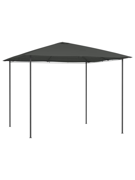 Dārza nojume, 3x3x2,6 m, antracītpelēka, 160 g/m²