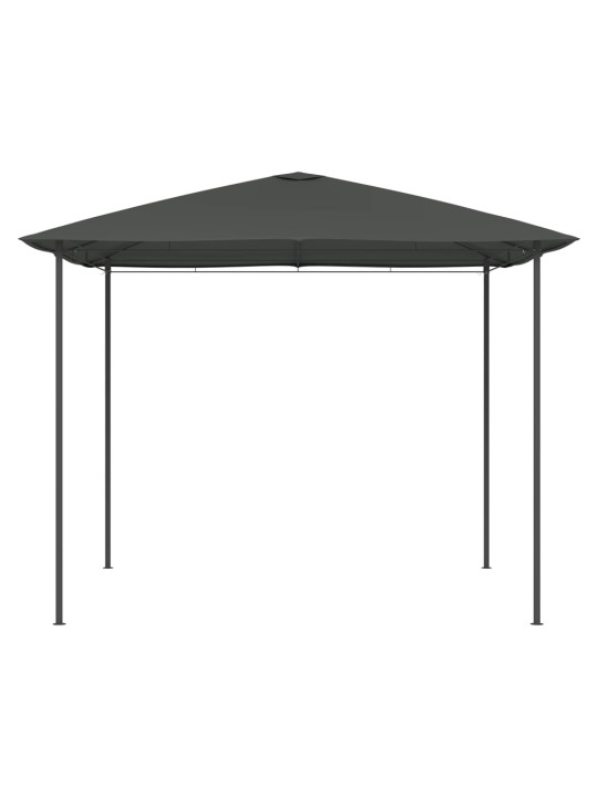 Dārza nojume, 3x3x2,6 m, antracītpelēka, 160 g/m²