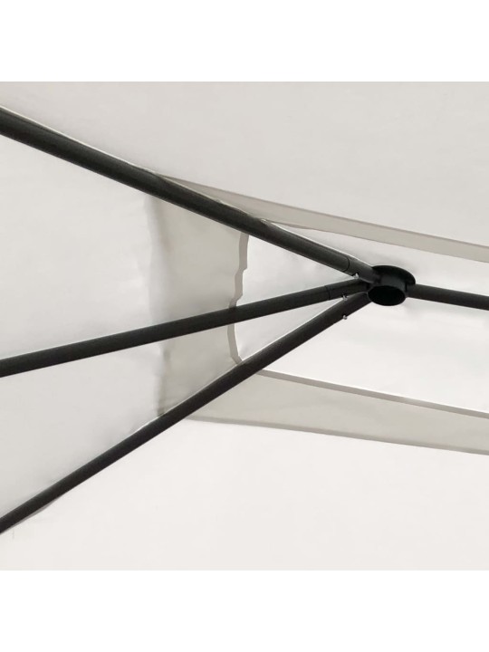 Dārza nojume, 3x4x2,6 m, krēmkrāsas, 160 g/m²