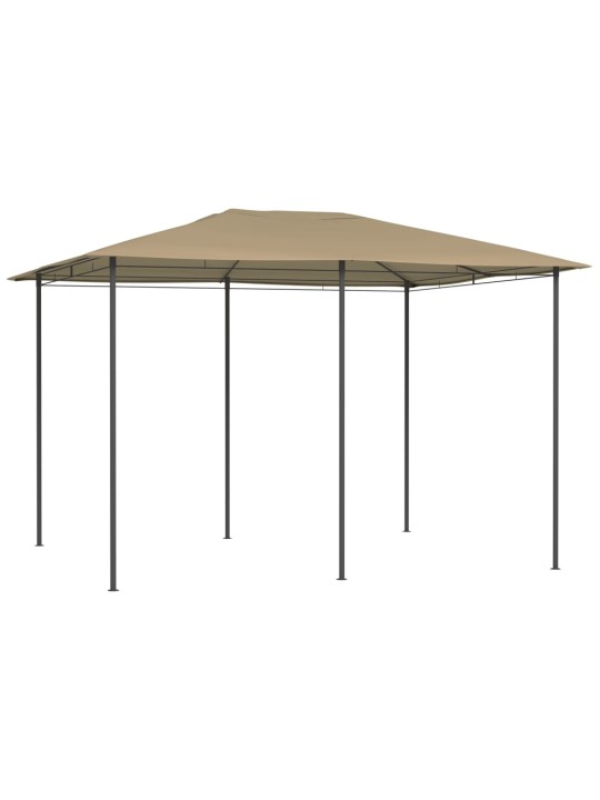 Dārza nojume, 3x4x2,6 m, pelēkbrūna, 160 g/m²