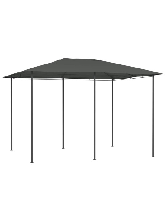 Dārza nojume, 3x4x2,6 m, antracītpelēka, 160 g/m²
