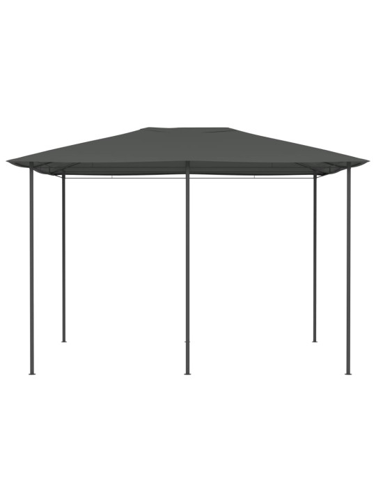 Dārza nojume, 3x4x2,6 m, antracītpelēka, 160 g/m²