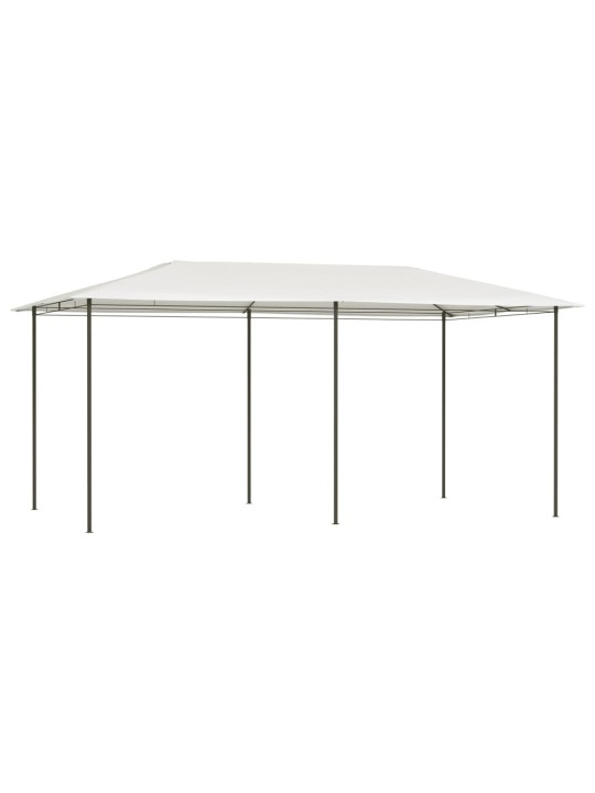 Dārza nojume, 2,98x5,3x2,59 m, krēmkrāsas, 160 g/m²