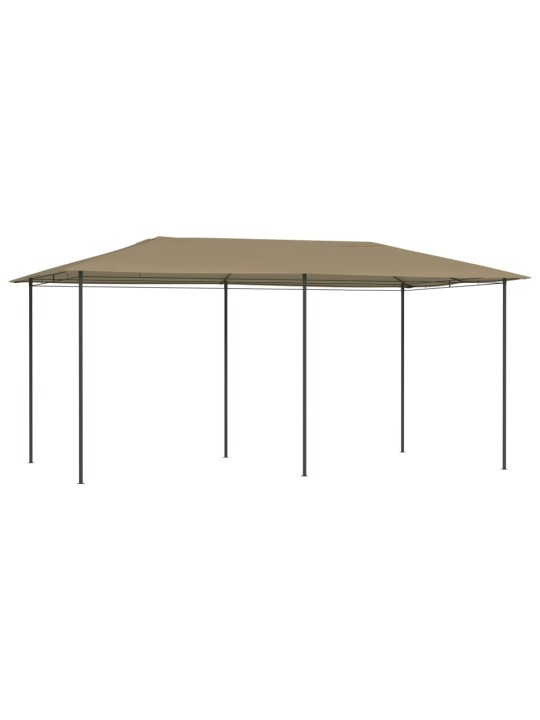 Dārza nojume, 2,98x5,3x2,59 m, pelēkbrūna, 160 g/m²
