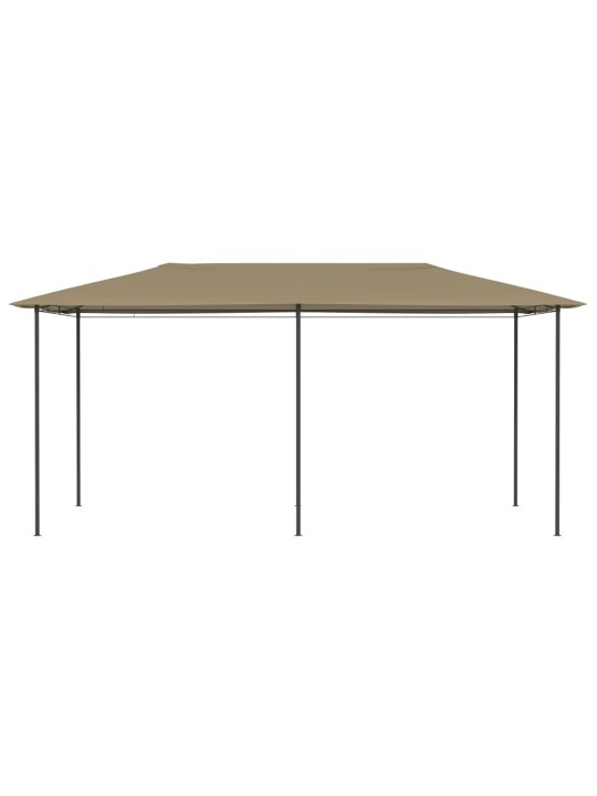 Dārza nojume, 2,98x5,3x2,59 m, pelēkbrūna, 160 g/m²