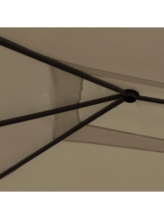 Dārza nojume, 2,98x5,3x2,59 m, pelēkbrūna, 160 g/m²