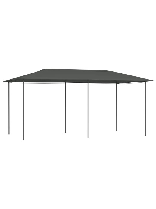 Dārza nojume, 2,98x5,3x2,59 m, antracītpelēka, 160 g/m²