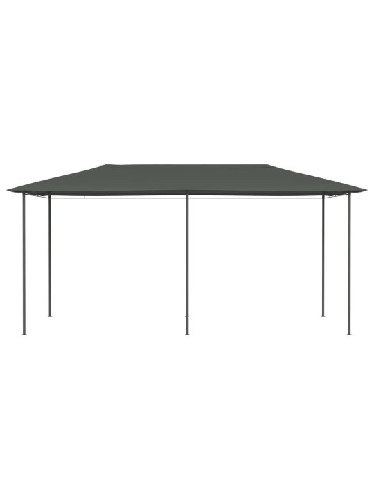 Dārza nojume, 2,98x5,3x2,59 m, antracītpelēka, 160 g/m²