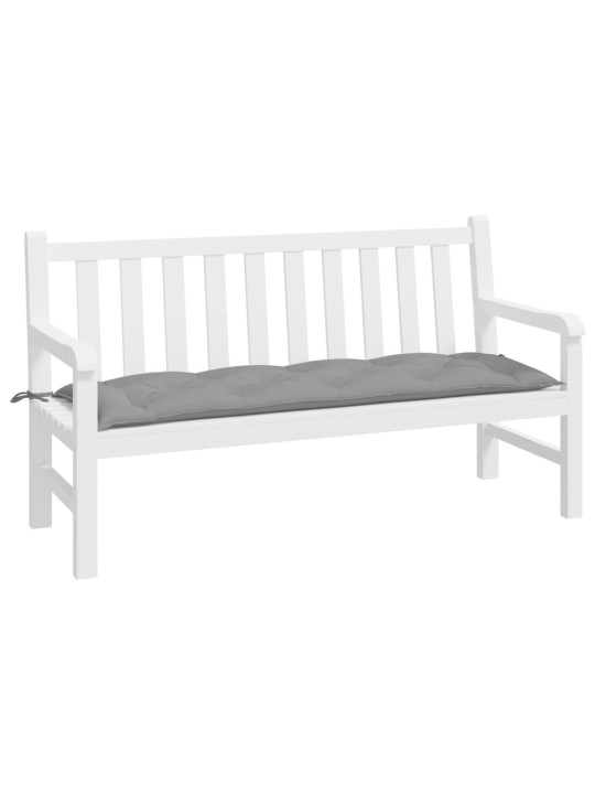 Dārza sola matracis, 150x50x7 cm, pelēks audums