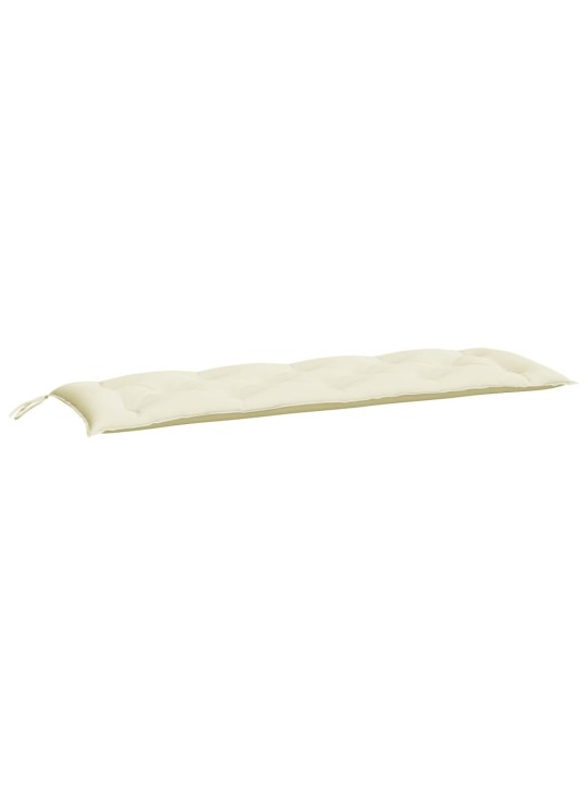Dārza sola matracis, 150x50x7 cm, krēmbalts audums
