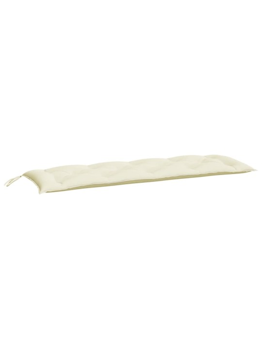 Dārza sola matracis, 150x(50+50)x7 cm, krēmbalts audums