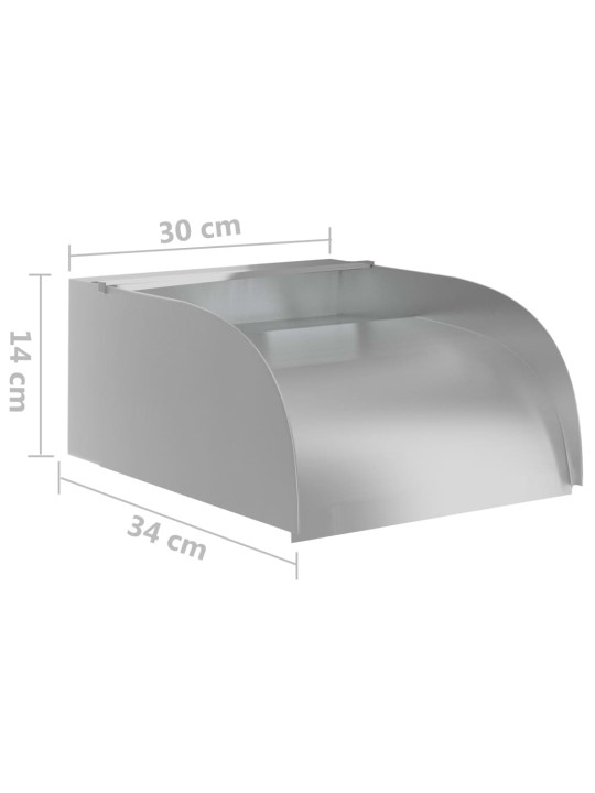 Ūdenskritums ar led, 30x34x14 cm, nerūsējošs tērauds 304