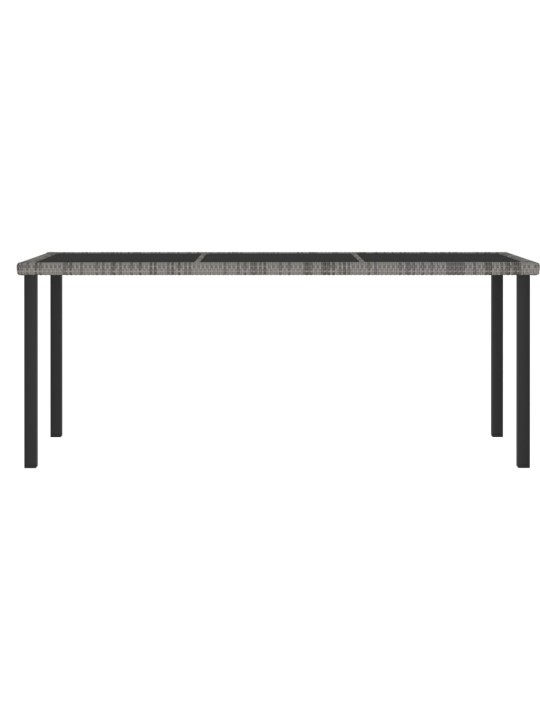 Dārza galds, 180x70x73 cm, pelēka pe rotangpalma