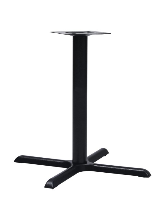 Bistro galda kāja melna 76x76x72 cm čuguns