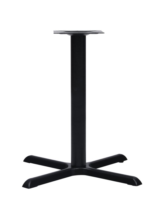 Bistro galda kāja melna 76x76x72 cm čuguns