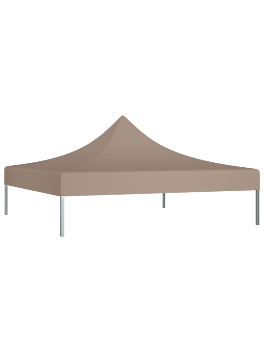 Dārza nojumes jumts, 3x3 m, pelēkbrūns, 270 g/m²