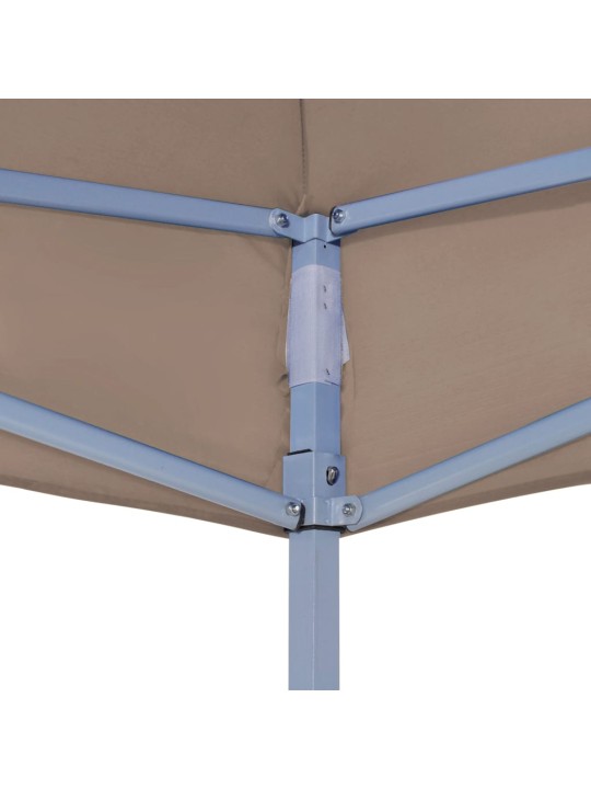 Dārza nojumes jumts, 3x3 m, pelēkbrūns, 270 g/m²