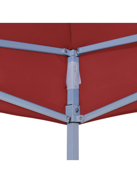 Dārza nojumes jumts, 3x3 m, vīnsarkans, 270 g/m²