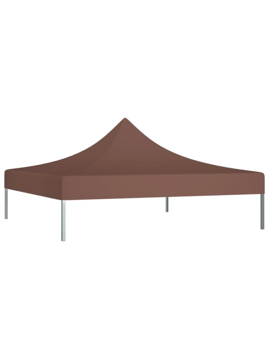 Dārza nojumes jumts, 3x3 m, brūns, 270 g/m²