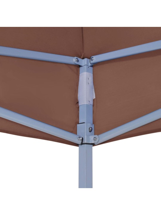 Dārza nojumes jumts, 6x3 m, brūns, 270 g/m²