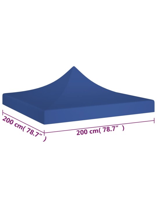 Dārza nojumes jumts, 2x2 m, zils, 270 g/m²