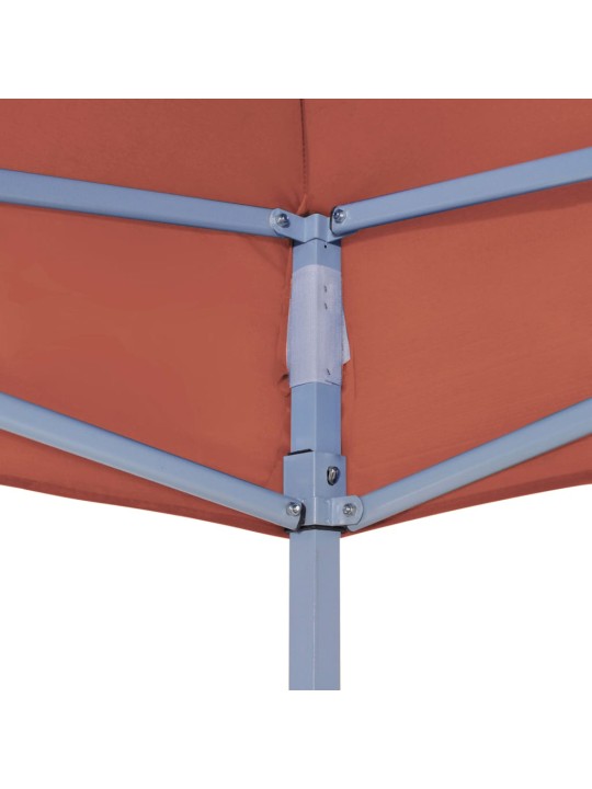 Dārza nojumes jumts, 2x2 m, sarkanbrūns, 270 g/m²