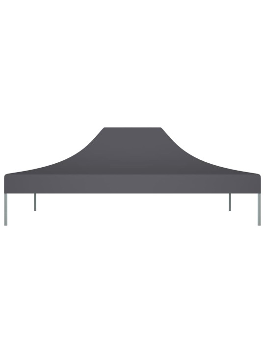 Dārza nojumes jumts, 4x3 m, antracītpelēks, 270 g/m²