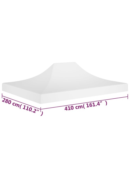 Dārza nojumes jumts, 4x3 m, balts, 270 g/m²