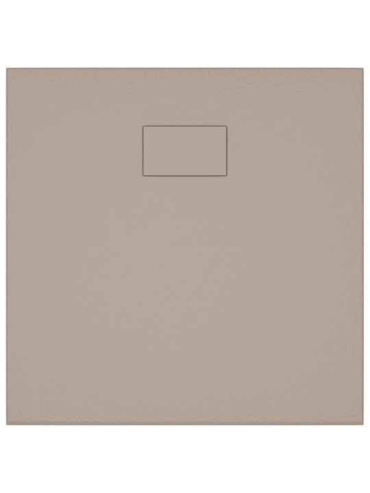 Dušas pamatne, 80x80 cm, smc, brūna