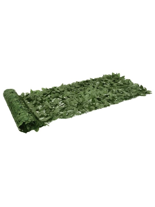 Balkona aizslietnis ar tumši zaļām lapām, 500x75 cm
