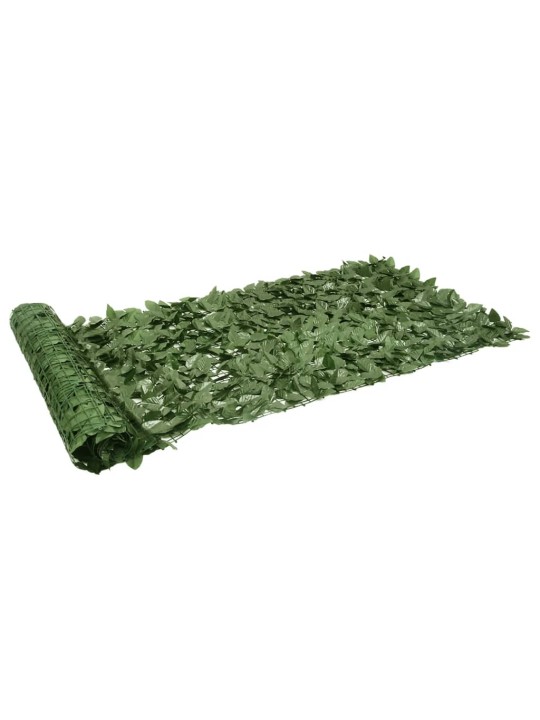 Balkona aizslietnis ar tumši zaļām lapām, 500x100 cm