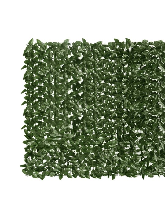 Balkona aizslietnis ar tumši zaļām lapām, 400x150 cm