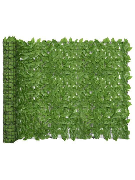 Balkona aizslietnis ar zaļām lapām, 400x150 cm